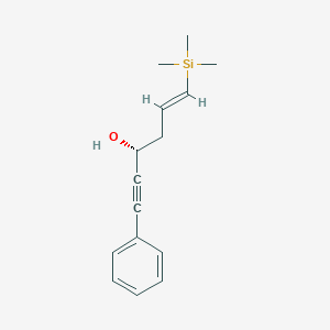 (E,3R)-1-phenyl-6-trimethylsilylhex-5-en-1-yn-3-ol