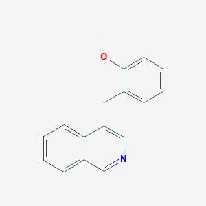 molecular formula C17H15NO B11864831 4-[(2-Methoxyphenyl)methyl]isoquinoline CAS No. 90136-94-0