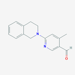 6-(3,4-Dihydroisoquinolin-2(1H)-yl)-4-methylnicotinaldehyde