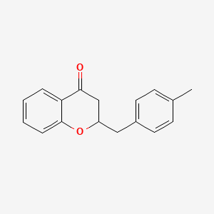 2-[(4-Methylphenyl)methyl]-2,3-dihydro-4H-1-benzopyran-4-one