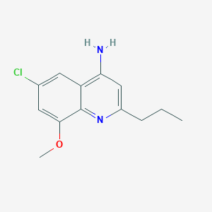 6-Chloro-8-methoxy-2-propylquinolin-4-amine