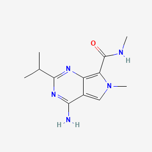 4-Amino-2-isopropyl-N,6-dimethyl-6H-pyrrolo[3,4-d]pyrimidine-7-carboxamide