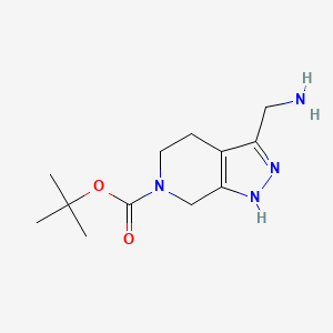 tert-Butyl 3-(aminomethyl)-4,5-dihydro-1H-pyrazolo[3,4-c]pyridine-6(7H)-carboxylate