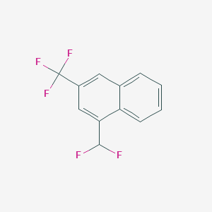 1-(Difluoromethyl)-3-(trifluoromethyl)naphthalene