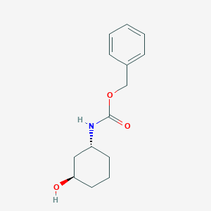 molecular formula C14H19NO3 B11865340 Benzyl (trans-3-hydroxycyclohexyl)carbamate 