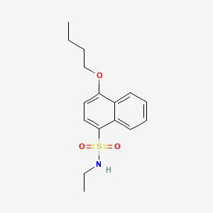 molecular formula C16H21NO3S B1186547 4-butoxy-N-ethylnaphthalene-1-sulfonamide 