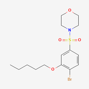 4-[4-Bromo-3-(pentyloxy)benzenesulfonyl]morpholine