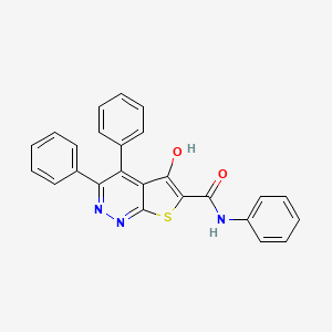 5-Hydroxy-3,4,N-triphenylthieno[2,3-c]pyridazine-6-carboxamide