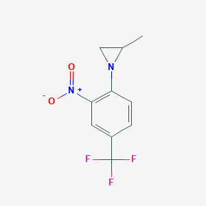 2-Methyl-1-[2-nitro-4-(trifluoromethyl)phenyl]aziridine