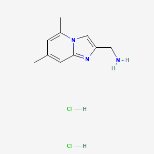 (5,7-Dimethylimidazo[1,2-a]pyridin-2-yl)methanamine dihydrochloride