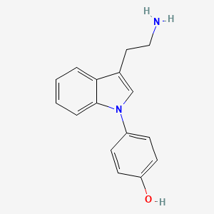 4-[3-(2-Aminoethyl)-1H-indol-1-YL]phenol