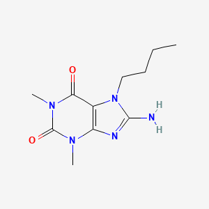 8-Amino-7-butyl-1,3-dimethyl-1H-purine-2,6(3H,7H)-dione