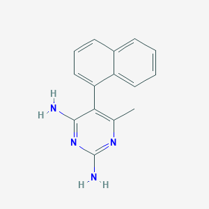 2,4-Pyrimidinediamine, 6-methyl-5-(1-naphthalenyl)-