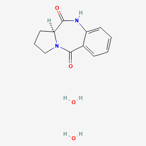 (S)-2,3-Dihydro-1H-benzo[e]pyrrolo[1,2-a][1,4]diazepine-5,11(10H,11aH)-dione dihydrate