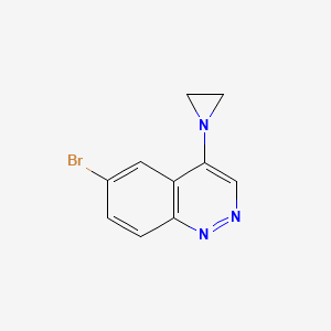 4-(1-Aziridinyl)-6-bromocinnoline