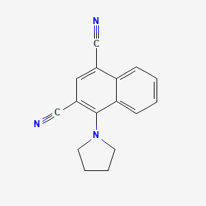 4-(Pyrrolidin-1-yl)naphthalene-1,3-dicarbonitrile