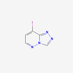 molecular formula C5H3IN4 B11865970 8-Iodo-[1,2,4]triazolo[4,3-b]pyridazine 