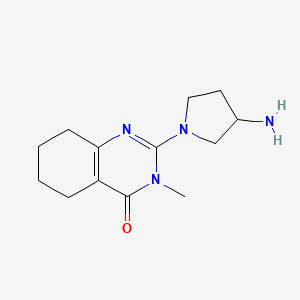 2-(3-Aminopyrrolidin-1-yl)-3-methyl-5,6,7,8-tetrahydroquinazolin-4(3H)-one