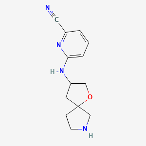 6-(1-Oxa-7-azaspiro[4.4]nonan-3-ylamino)picolinonitrile