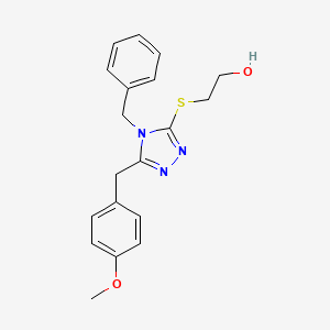 2-{[4-benzyl-5-(4-methoxybenzyl)-4H-1,2,4-triazol-3-yl]sulfanyl}ethanol