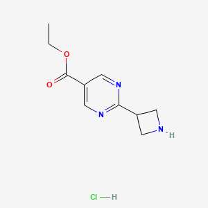 Ethyl 2-(azetidin-3-yl)pyrimidine-5-carboxylate hydrochloride