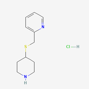 2-((Piperidin-4-ylthio)methyl)pyridine hydrochloride