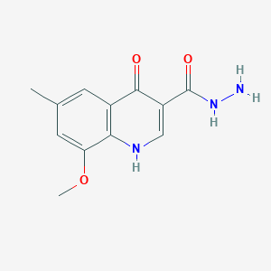 4-Hydroxy-8-methoxy-6-methylquinoline-3-carbohydrazide