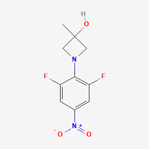 1-(2,6-Difluoro-4-nitrophenyl)-3-methylazetidin-3-ol