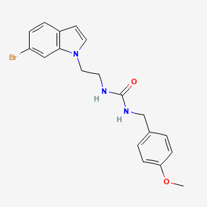 1-[2-(6-bromo-1H-indol-1-yl)ethyl]-3-(4-methoxybenzyl)urea