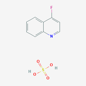 molecular formula C9H8FNO4S B11866464 4-Fluoroquinoline sulfate 