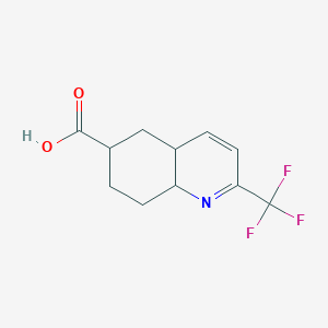 2-(Trifluoromethyl)-4A,5,6,7,8,8A-hexahydroquinoline-6-carboxylic acid