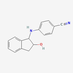 4-((2-hydroxy-2,3-dihydro-1H-inden-1-yl)amino)benzonitrile