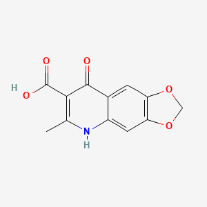 8-Hydroxy-6-methyl-[1,3]dioxolo[4,5-g]quinoline-7-carboxylic acid