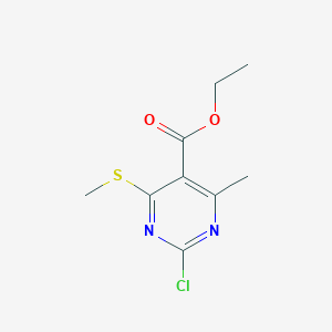 Ethyl 2-chloro-4-methyl-6-(methylthio)pyrimidine-5-carboxylate