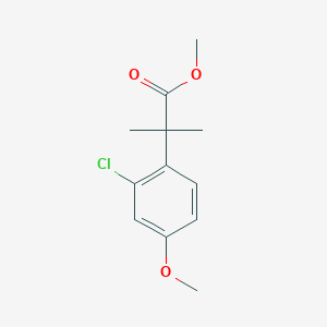 Methyl 2-(2-chloro-4-methoxyphenyl)-2-methylpropanoate