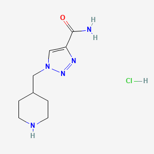 1-(Piperidin-4-ylmethyl)-1H-1,2,3-triazole-4-carboxamide hydrochloride