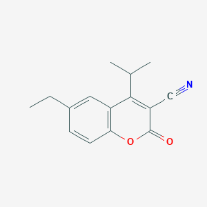 6-Ethyl-4-isopropyl-2-oxo-2H-chromene-3-carbonitrile