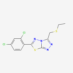 6-(2,4-Dichlorophenyl)-3-[(ethylsulfanyl)methyl][1,2,4]triazolo[3,4-b][1,3,4]thiadiazole