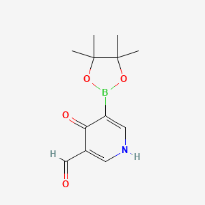 4-Hydroxy-5-(4,4,5,5-tetramethyl-1,3,2-dioxaborolan-2-yl)nicotinaldehyde