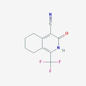 3-Oxo-1-(trifluoromethyl)-2,3,5,6,7,8-hexahydroisoquinoline-4-carbonitrile