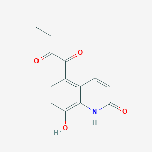 1-(8-Hydroxy-2-oxo-1,2-dihydroquinolin-5-yl)butane-1,2-dione