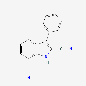 3-Phenyl-1H-indole-2,7-dicarbonitrile