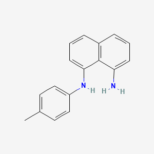 molecular formula C17H16N2 B11867108 N~1~-(4-Methylphenyl)naphthalene-1,8-diamine CAS No. 89202-44-8