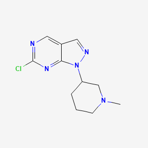 6-Chloro-1-(1-methylpiperidin-3-yl)-1H-pyrazolo[3,4-d]pyrimidine