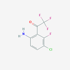 1-(6-Amino-3-chloro-2-fluorophenyl)-2,2,2-trifluoroethanone