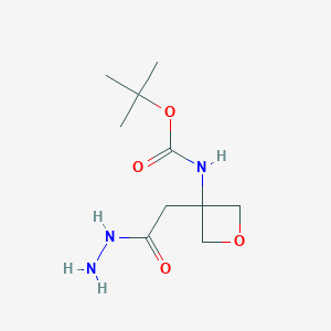 tert-Butyl (3-(2-hydrazinyl-2-oxoethyl)oxetan-3-yl)carbamate