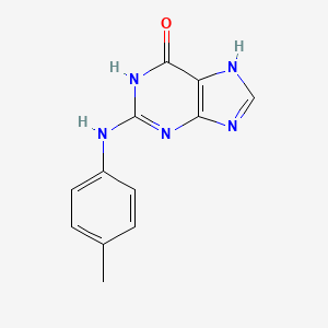 6H-Purin-6-one, 1,9-dihydro-2-[(4-methylphenyl)amino]-