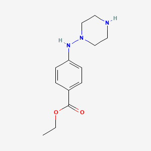 Ethyl 4-(piperazin-1-ylamino)benzoate