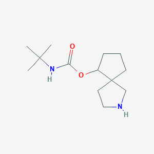 molecular formula C13H24N2O2 B11867335 2-Azaspiro[4.4]nonan-6-yl tert-butylcarbamate 