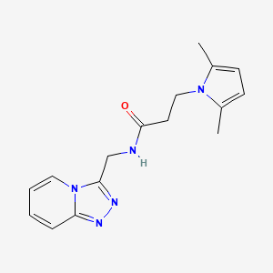 3-(2,5-dimethyl-1H-pyrrol-1-yl)-N-([1,2,4]triazolo[4,3-a]pyridin-3-ylmethyl)propanamide